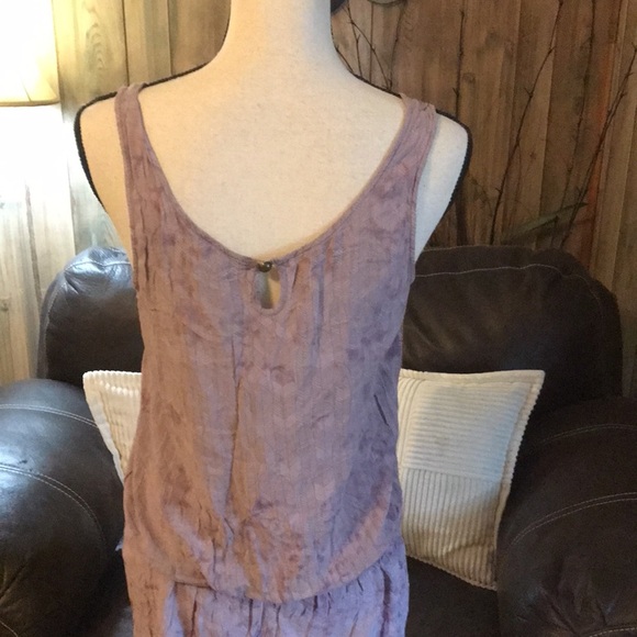 Akualani Mauve Sleeveless Studded Drop Waist Mini Dress Size M - Picture 6 of 8